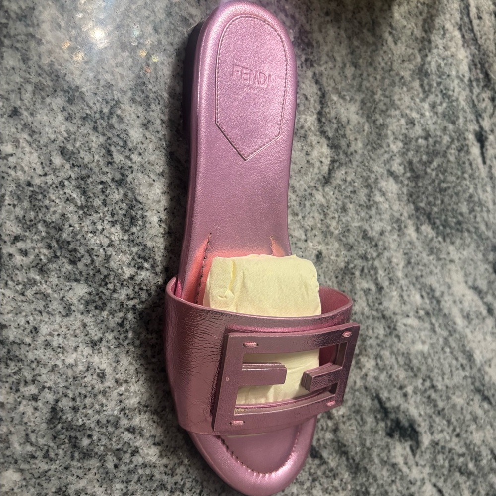 Authentic Pink Metallic Belt gently used